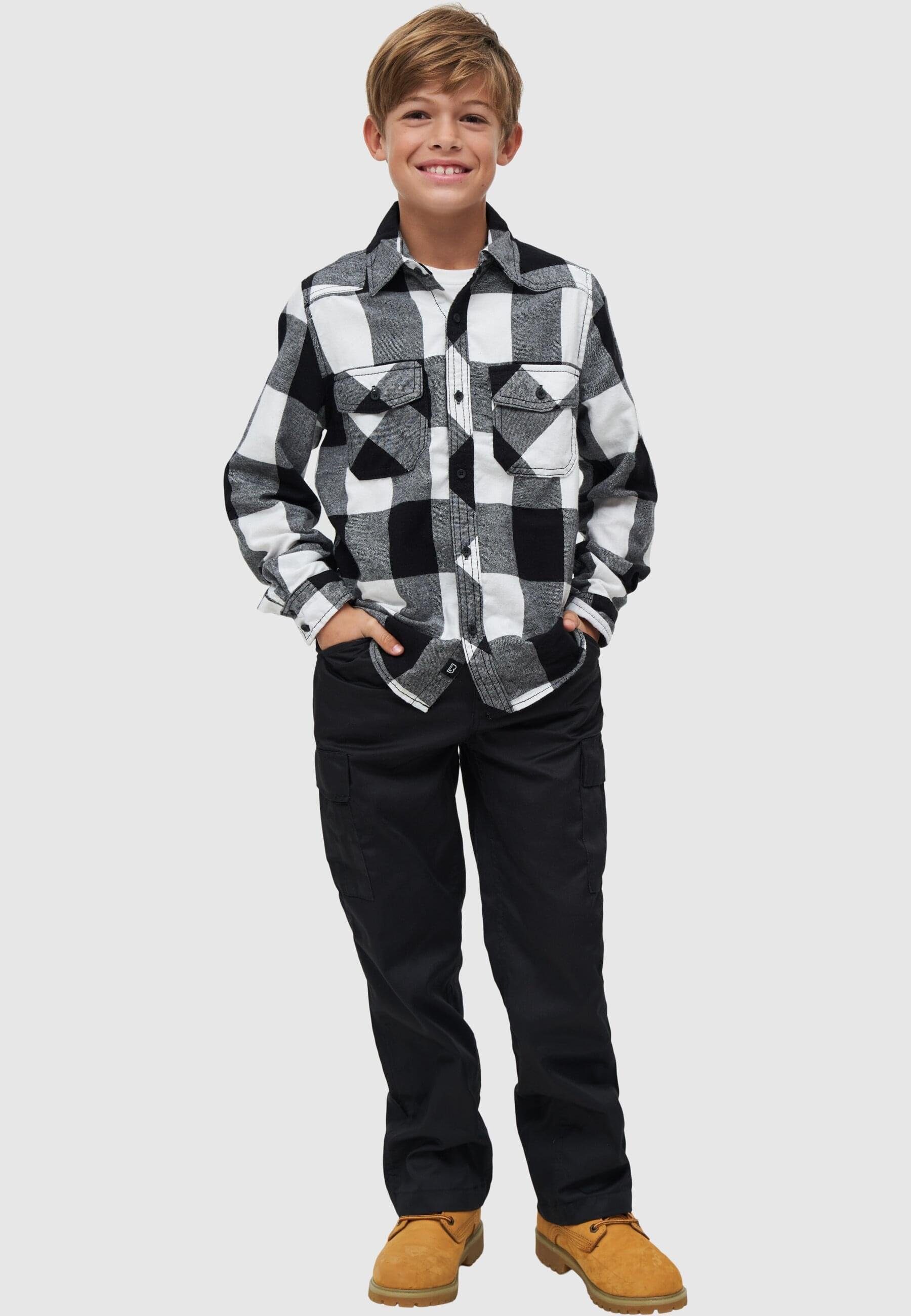 Brandit Langarmhemd Unisex Checkshirt Kids (1-tlg)