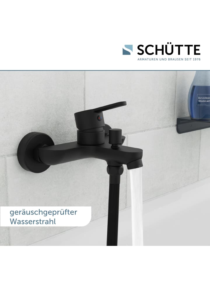 Schütte Wannenarmatur DENVER  in Schwarz matt - (L) 15 x (B) 18 x (H) 10 cm günstig kaufen onesize