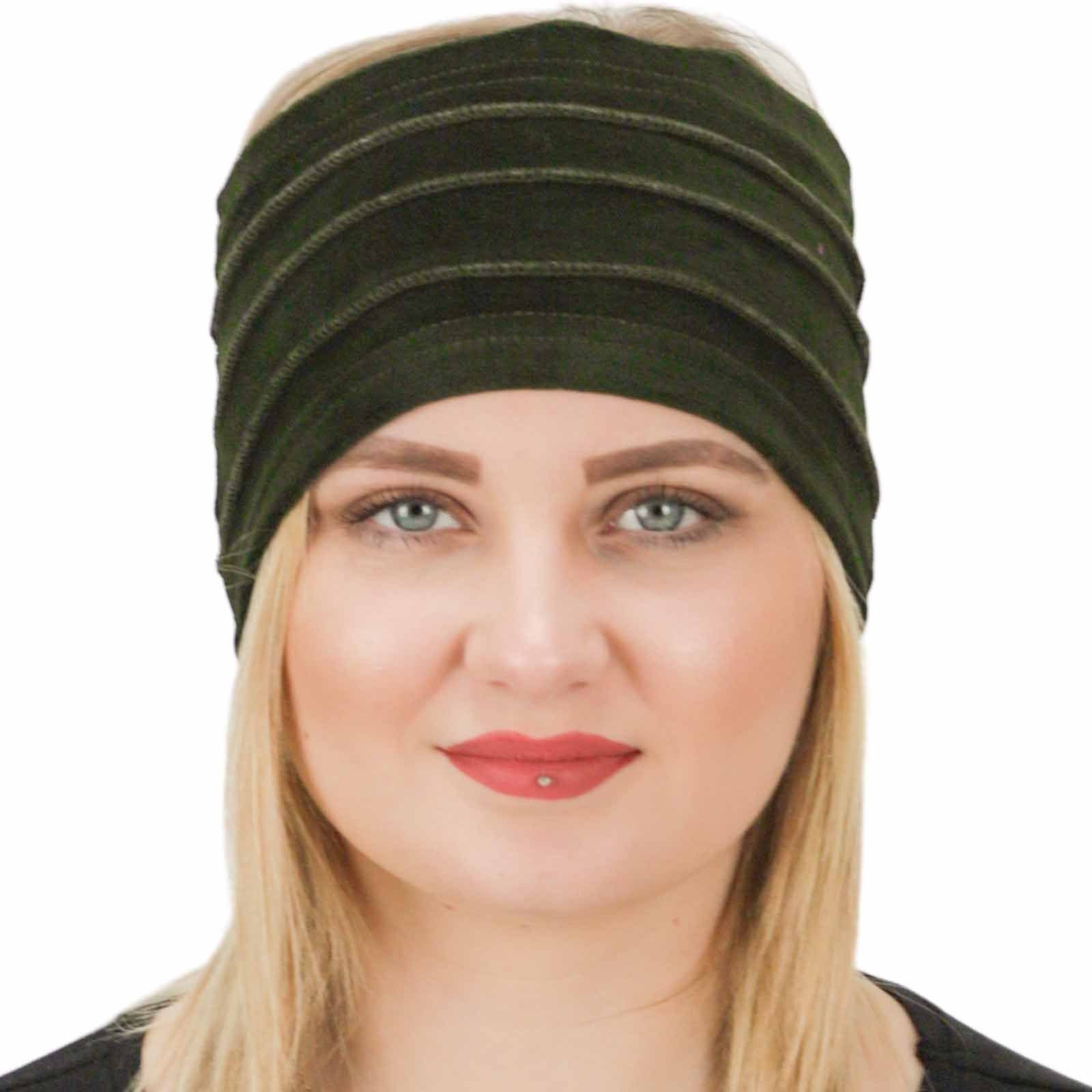 KUNST UND MAGIE Ohrenwärmer Ohrwärmer Dread Tube Damen Stirnband Samt in verschiedene Farben Fair