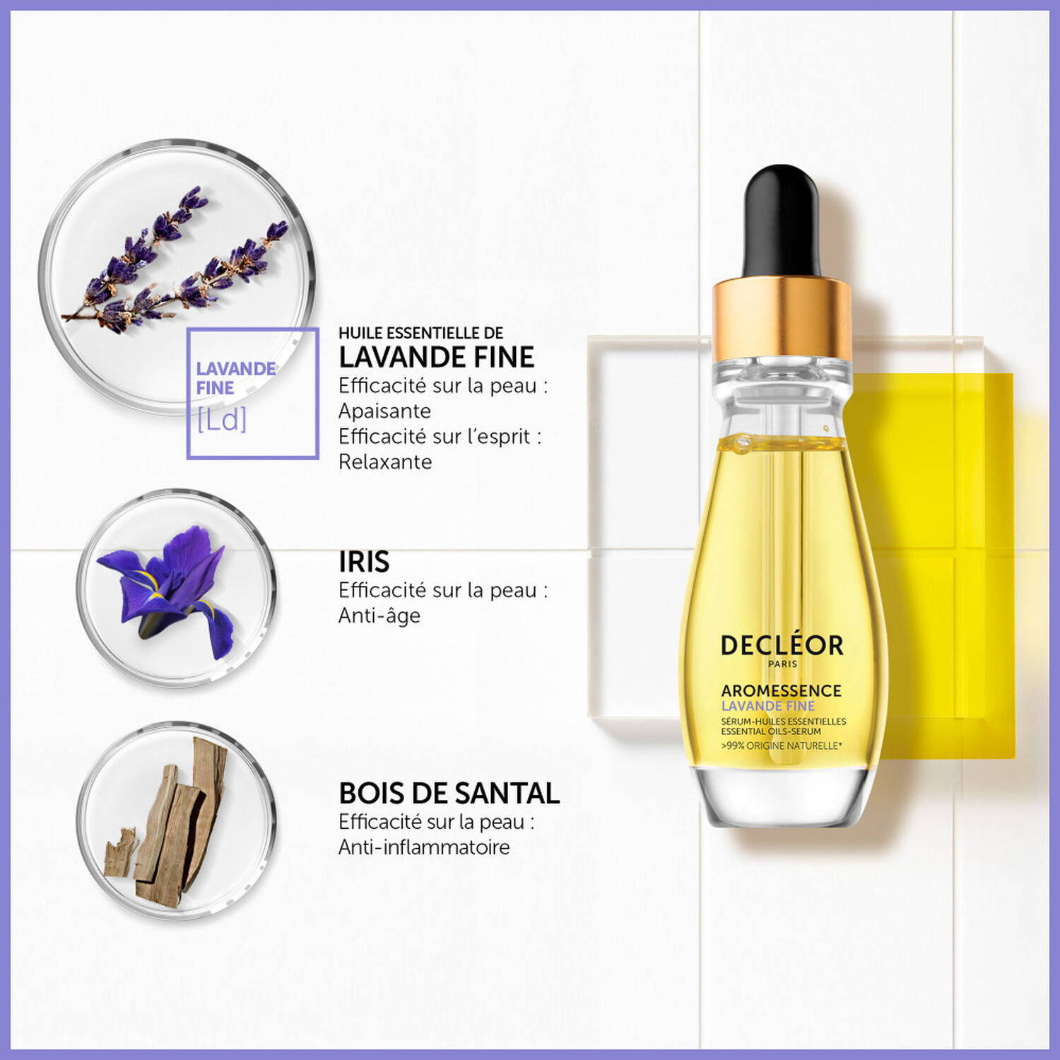 Decléor Lavande Fine Raffermissant Aromessence Sérum-Huiles Essentielles 15 ml