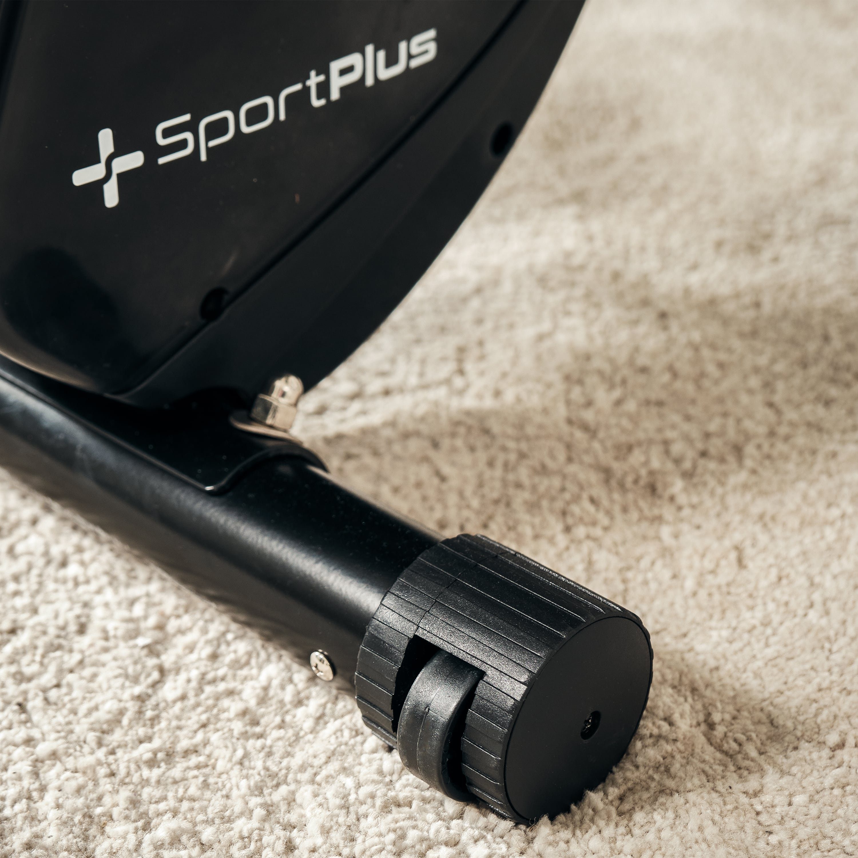 SportPlus Heimtrainer SP-HT-1300-B-iE, Heimtrainer, X-Bike, klappbar für Zuhause, Rückenlehne, 8 Stufen