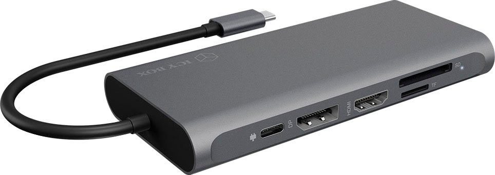 ICY BOX Laptop-Dockingstation ICY BOX USB Type-C DockingStation mit drei Videoschnittstellen