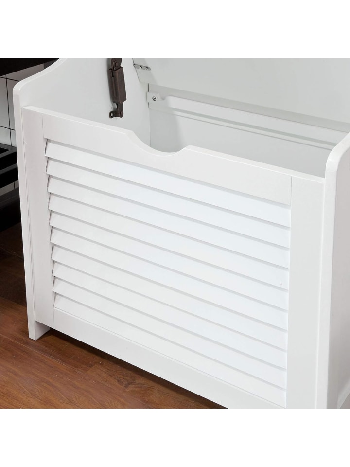 SoBuy Wäschetruhe in Weiß - (B)50 x (H)53 x (T)35cm günstig kaufen onesize