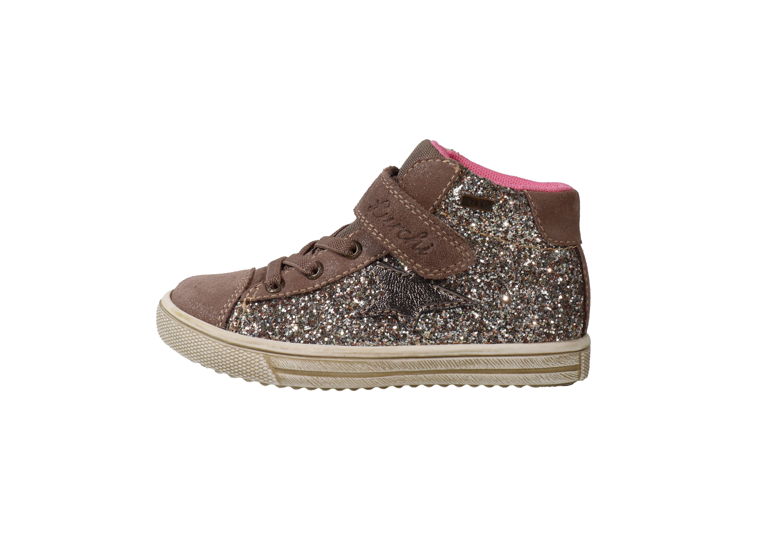 Lurchi Sneaker Sanna-TEX - taupe-gold glitter