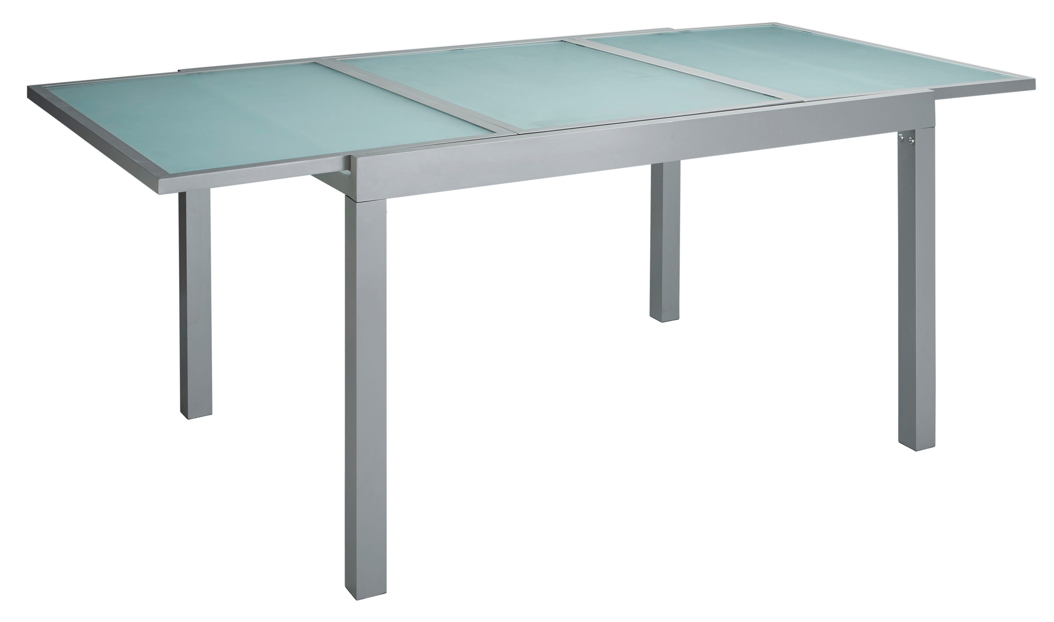 MERXX Garten-Essgruppe Lima, (Set, 7-tlg), inkl. 6 Sesseln und ausziehbarem Tisch (120 - 180 cm)