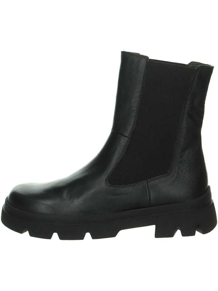 Think! Leder-Chelsea-Boots in Schwarz günstig kaufen