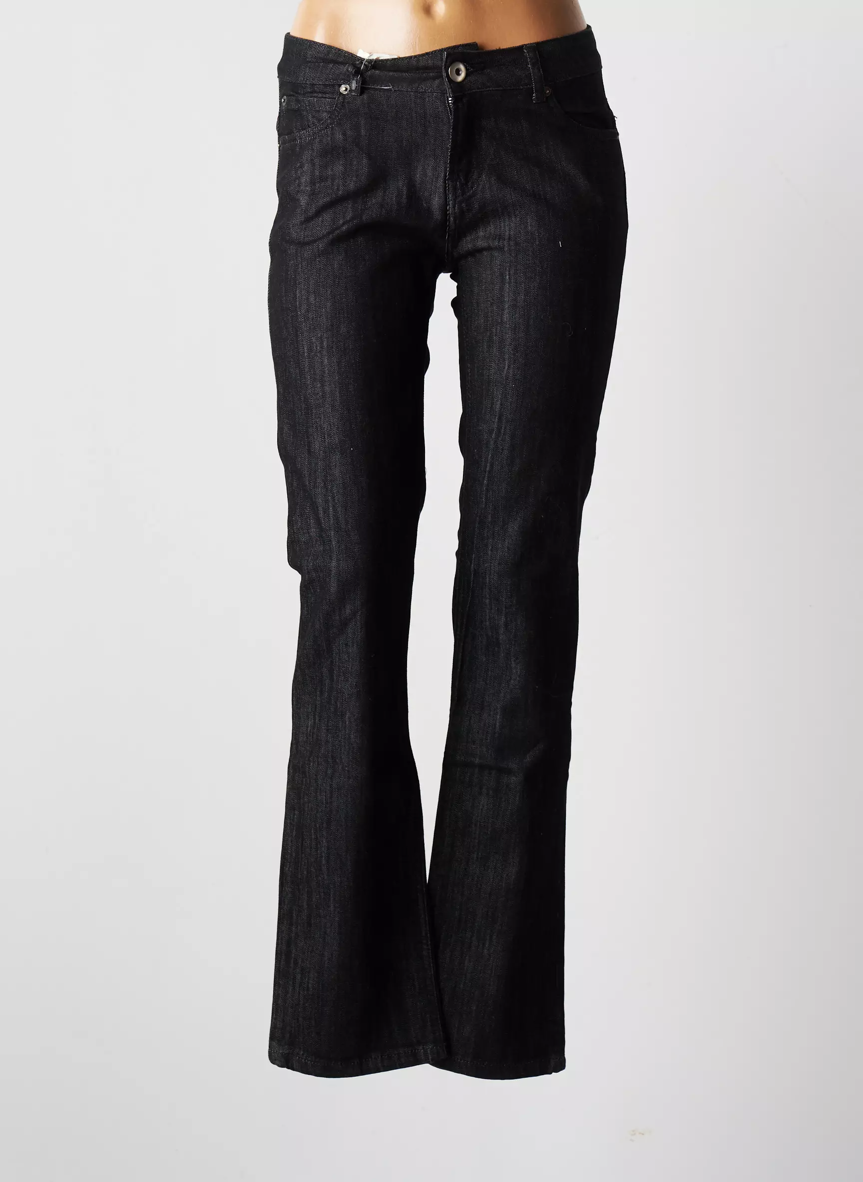 Diplodocus Jeans Coupe Droite Femme couleur noir