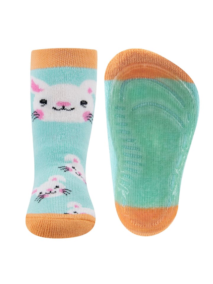 ewers 2er-Set Stoppersocken 2er Pack Hase/Karotten in dkl.pfirsich/gold günstig kaufen