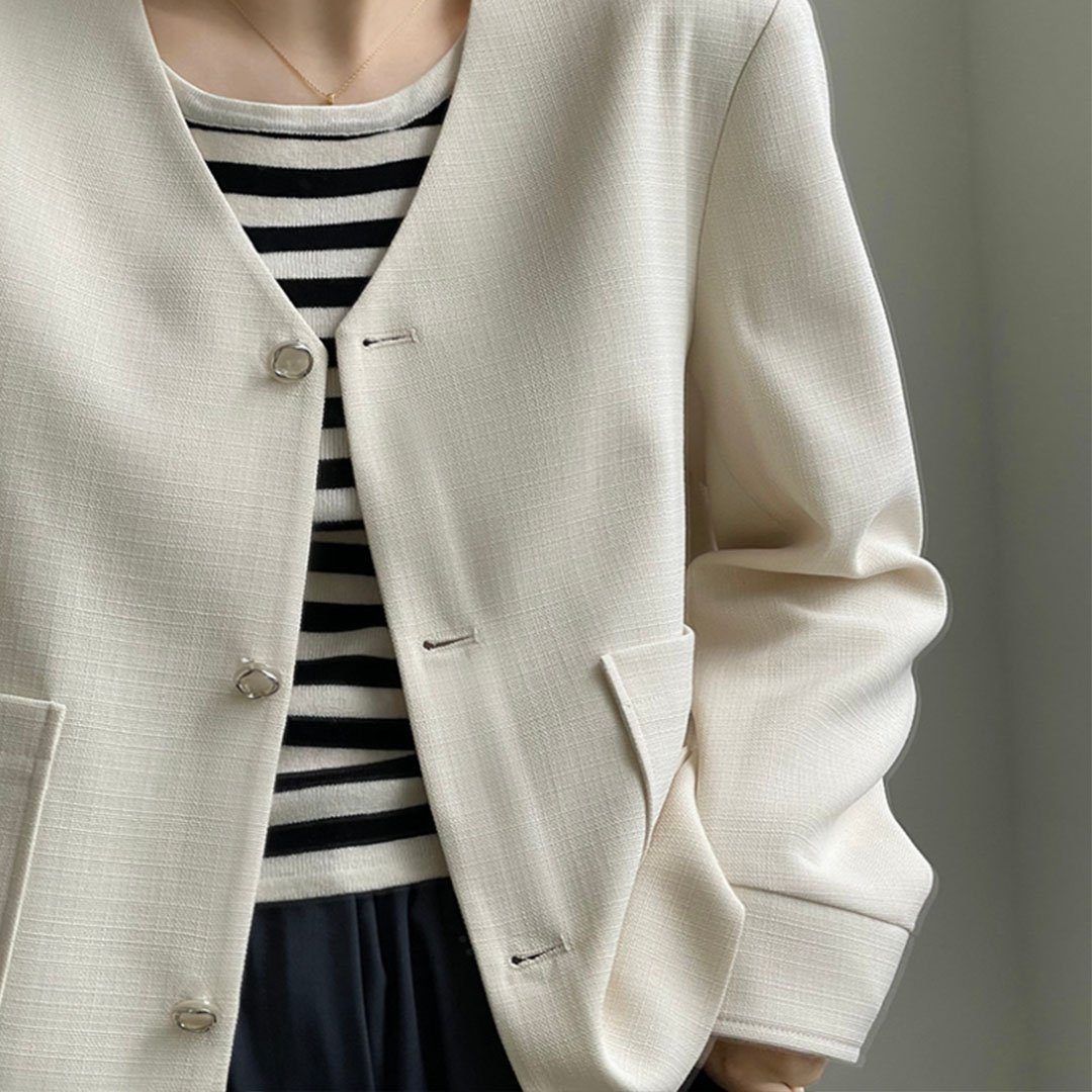 YANN Hosenanzug Schlichte Jacke im stilvollen Business-Look