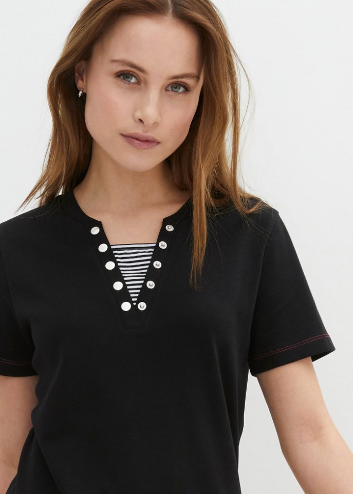 Baumwolle-Shirt, 2 in 1-Optik