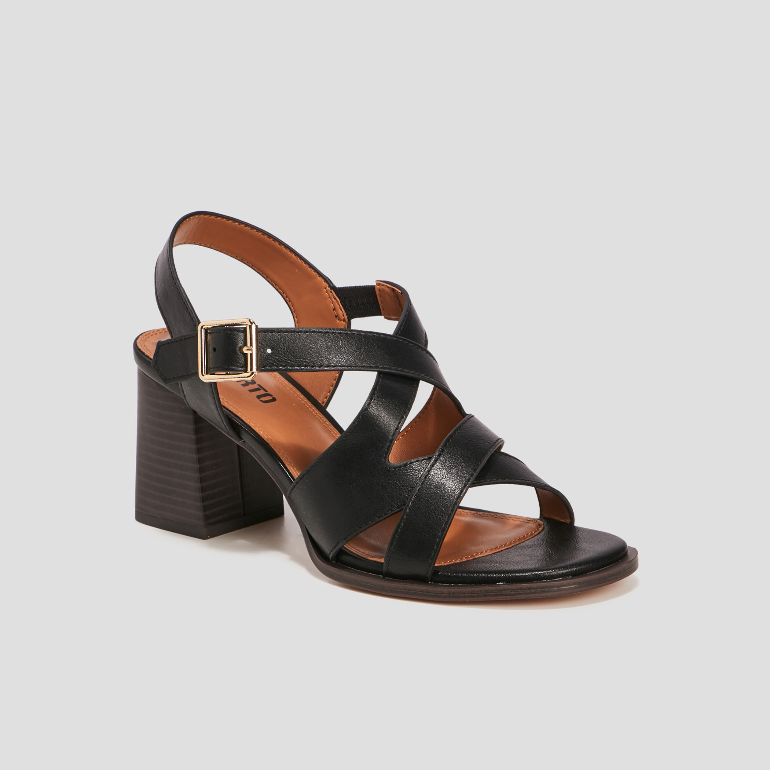 Sandales à talons Liberto noir femme | La Halle