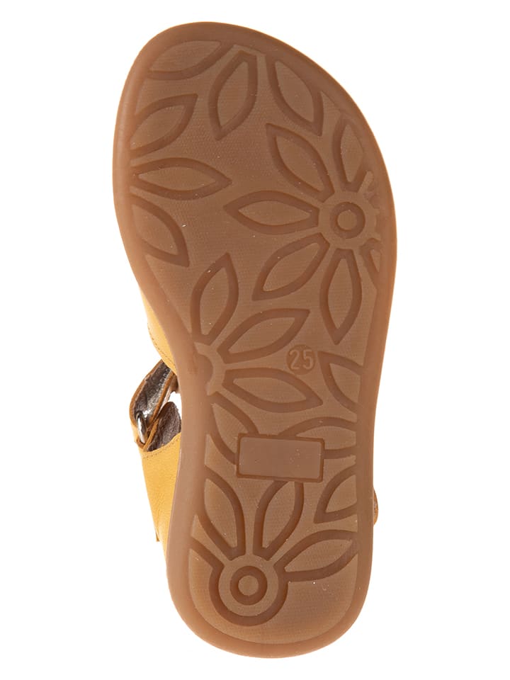 kmins Leder-Halbsandalen in Gelb günstig kaufen
