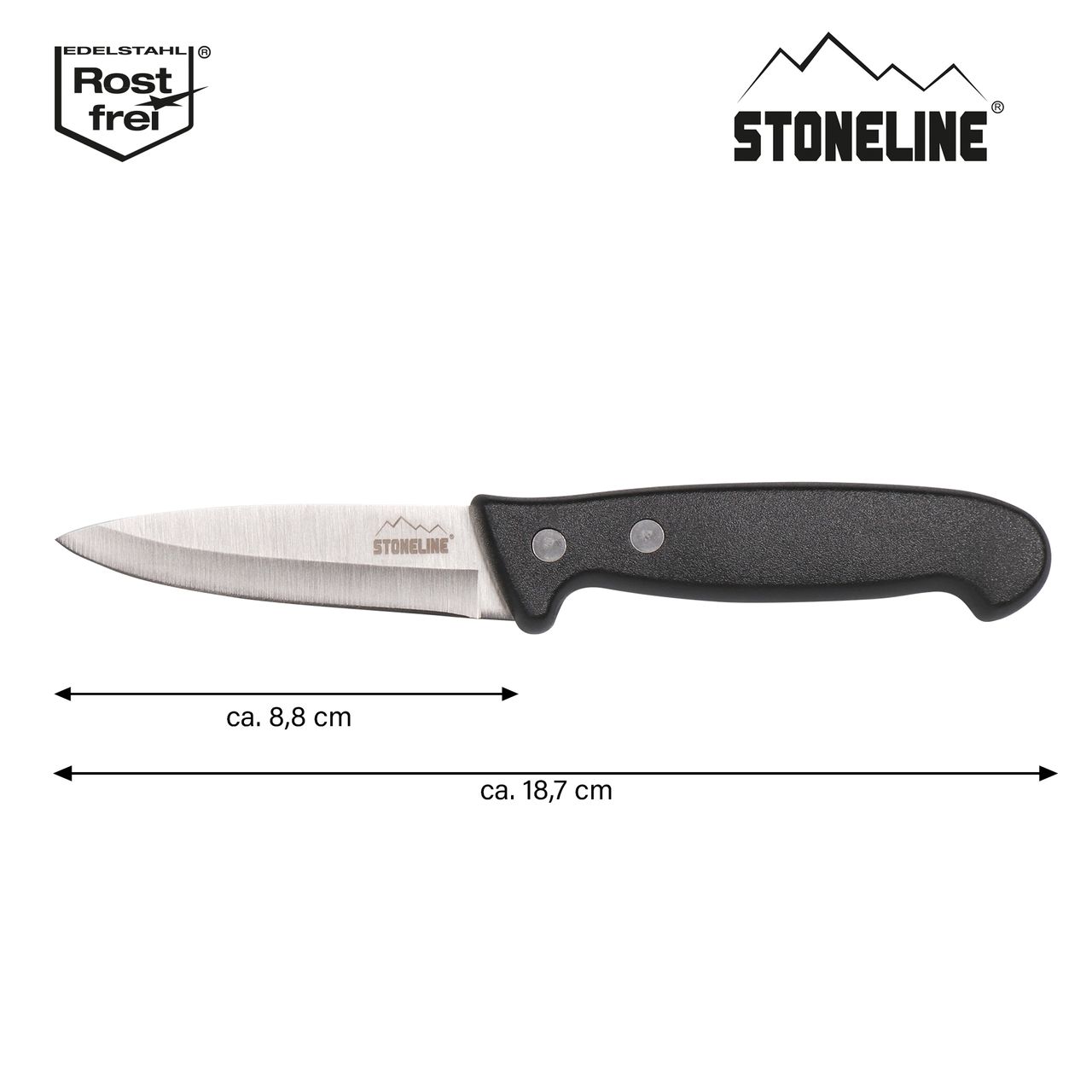 STONELINE® 18,7 cm Schälmesser, mit Klingenschutz