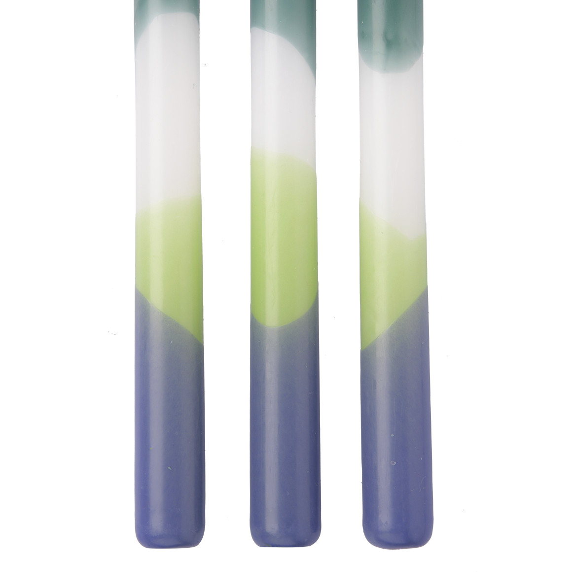 3 Stabkerzen mit Farbverlauf