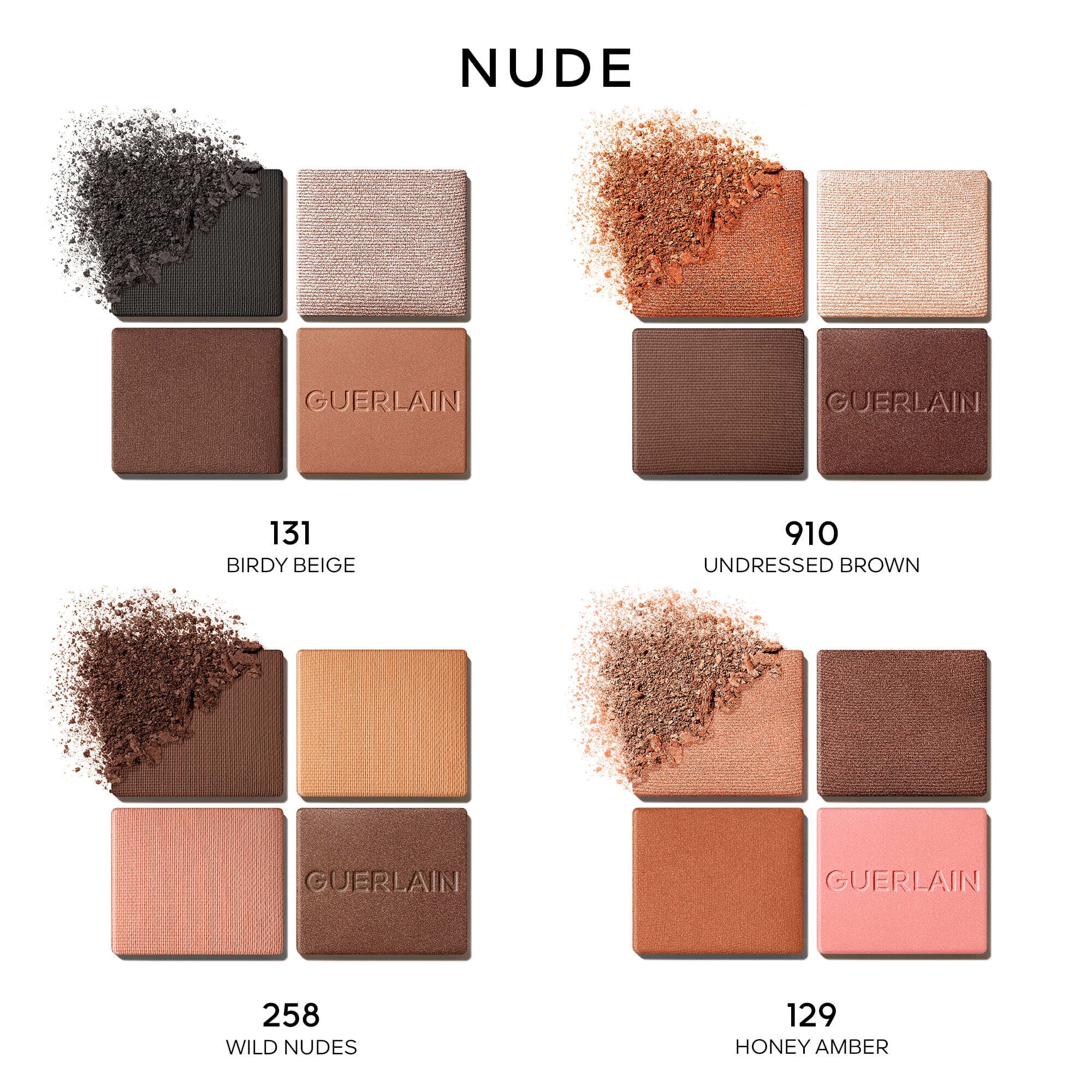 Øjenskygger G Øjenskygger 4 Farver - Kompakt Øjenskygge, Øjenpalette