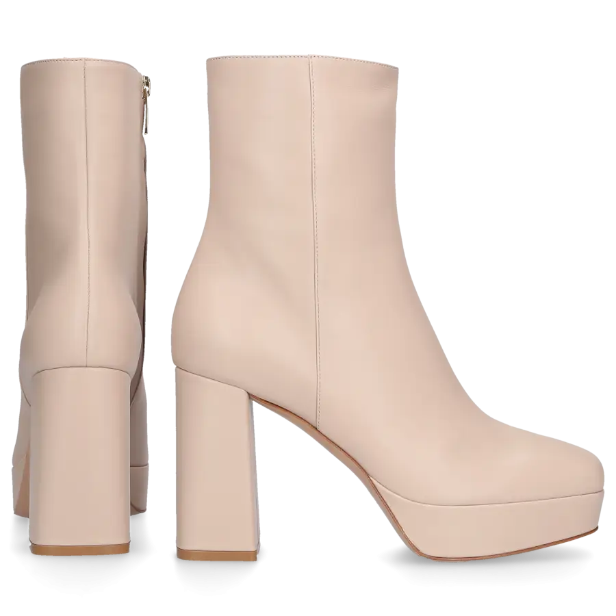 Gianvito Rossi - Klassische Stiefeletten DAISEN Nappaleder - beige