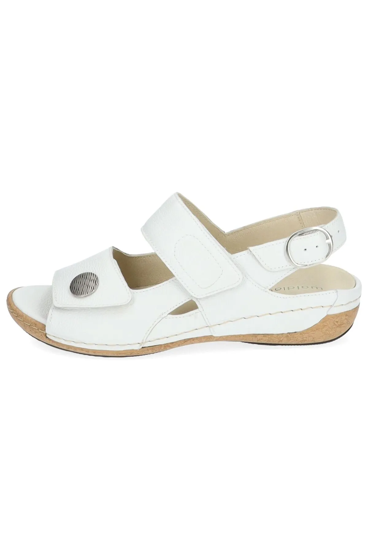 Waldläufer  Sandalette - Weiß - Flacher Absatz
