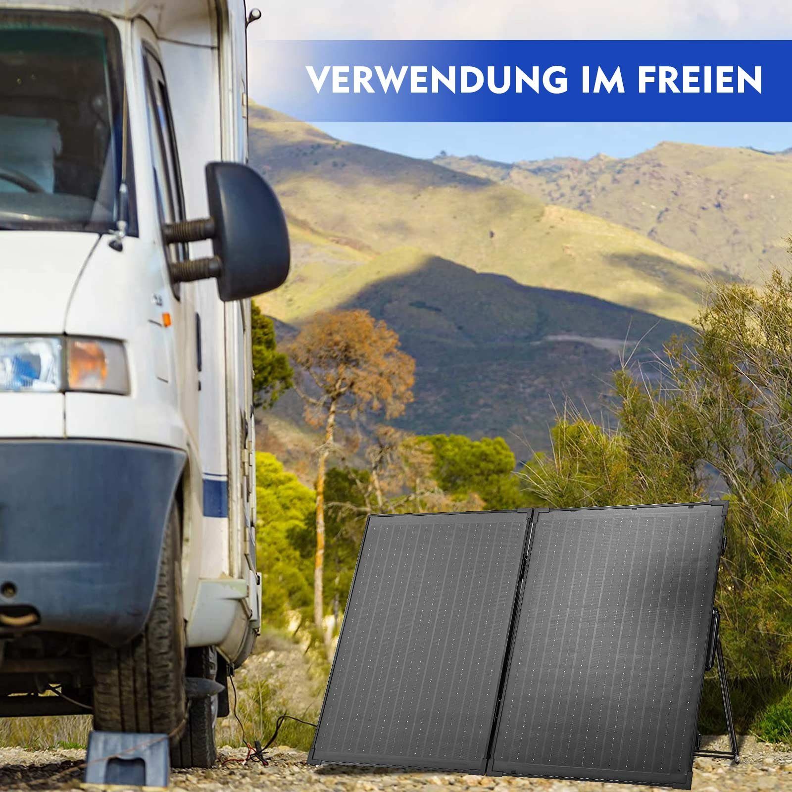 PFCTART Solaranlage 200W faltbares Photovoltaik-Panel mit verstellbarer Halterung