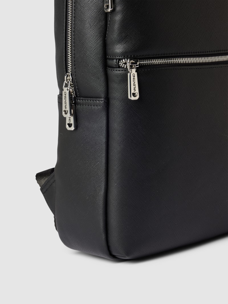 Rucksack mit Label-Detail Modell 'MARNIER' in schwarz