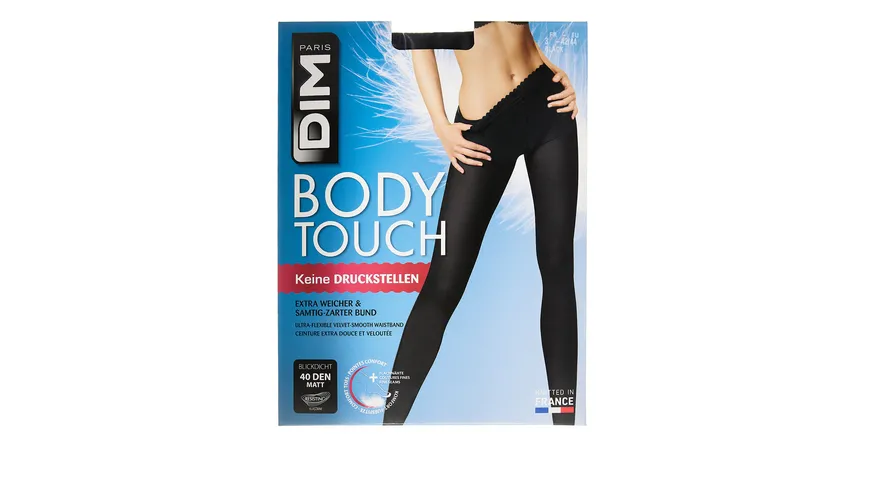 DIM Damen Feinstrumpfhose Komfort Body Touch Opaque 40 DEN noir