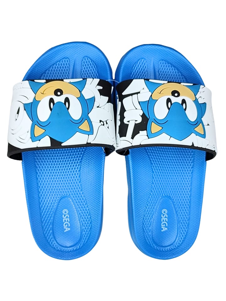 Sonic Badelatschen Sonic The Hedgehog in Blau günstig kaufen