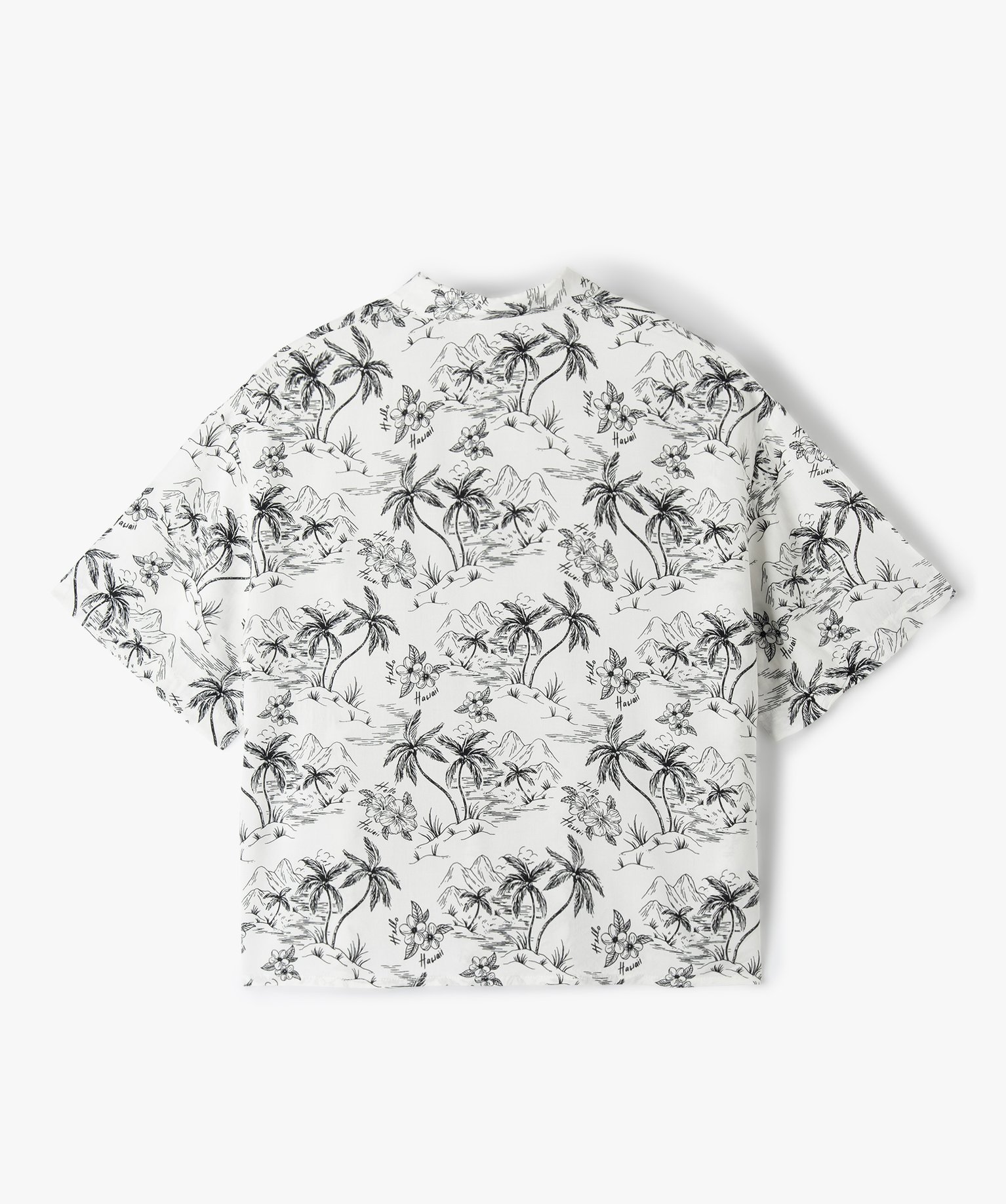 Chemise fille fluide et large à manches courtes imprime | GEMO