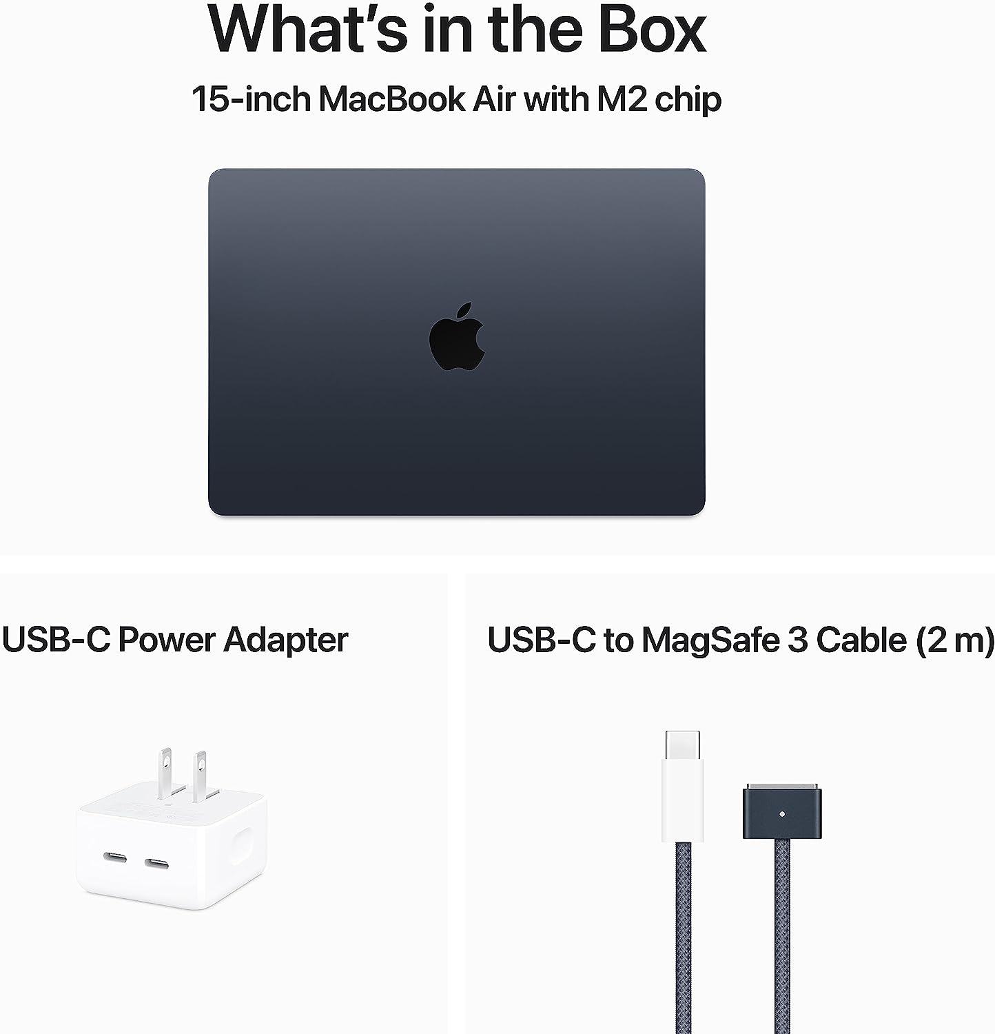 Apple 2023 MacBook Air Laptop with M2 chip: 15.3-inch Liquid Retina Display, 16GB Unified Memory, 512GB SSD Storage, 1080p FaceTime HD Camera, Touch ID.