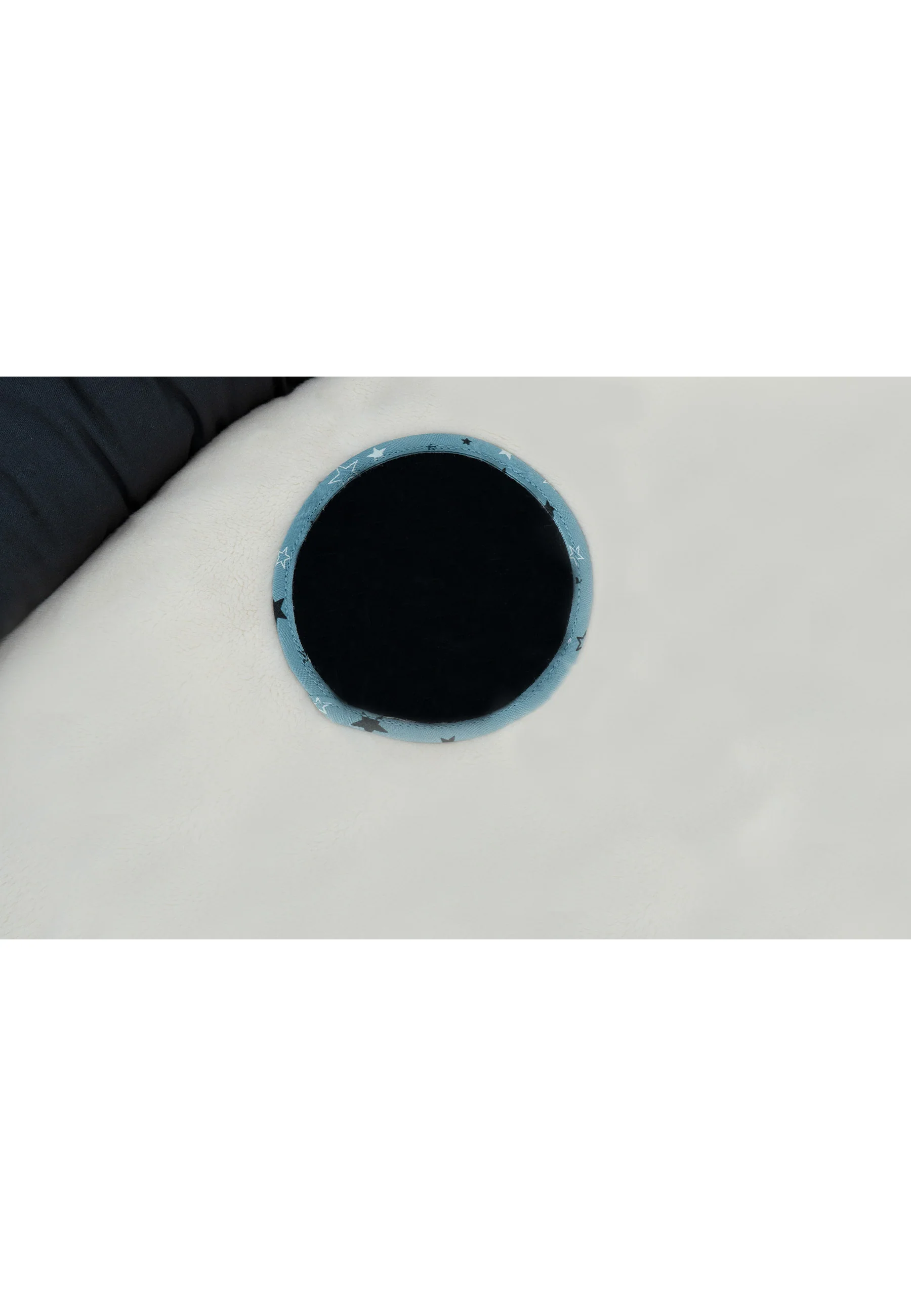 Runde Krabbeldecke zur Serie Eisbär Elia, Ecru