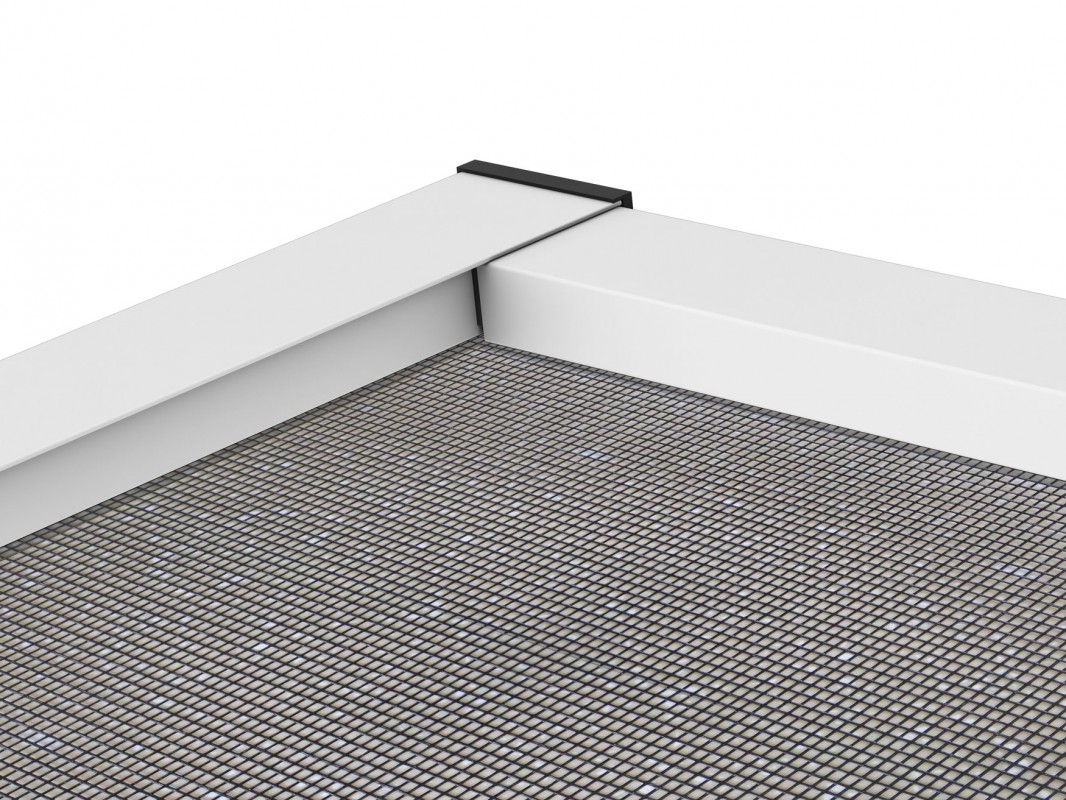 Hecht Aluminium Fliegengitterbausatz für Fenster SLIM, 130x150cm Anthrazit