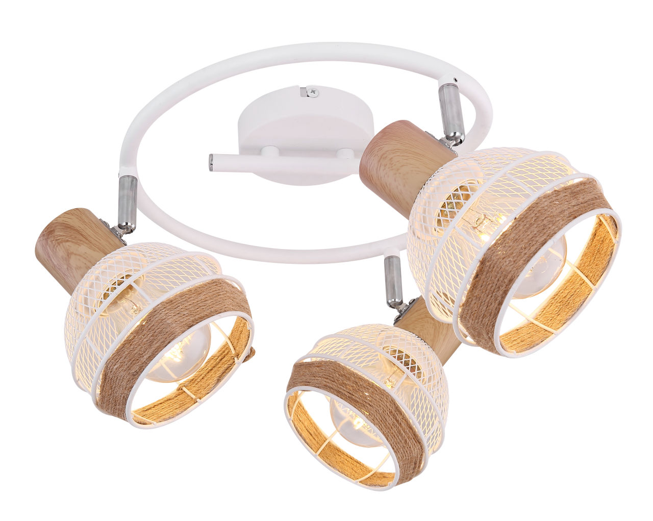 Globo Lighting - WIDY - Strahler Metall weiß, 3x E27