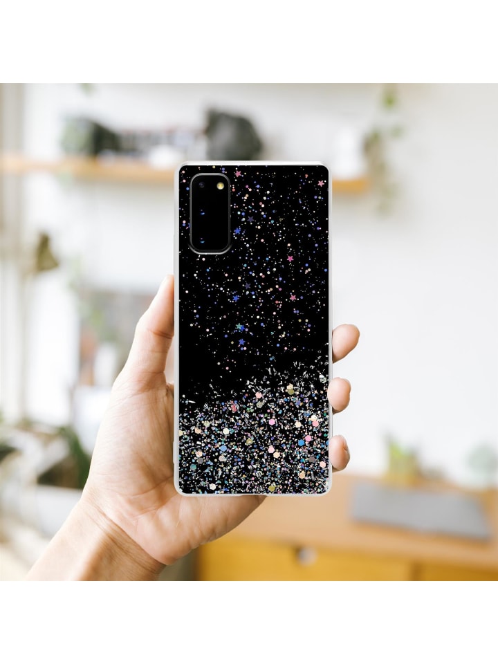 cadorabo Hülle für Samsung Galaxy S20 Glitter in Schwarz mit Glitter günstig kaufen onesize