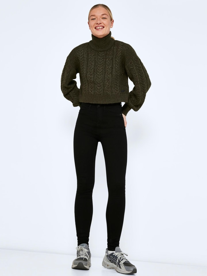 Noisy may Skinny Fit Jeans NMCALLIE in Schwarz günstig kaufen