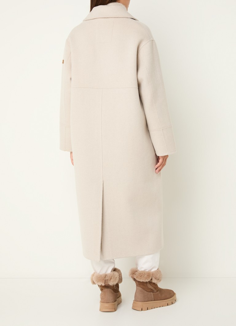 Moscow Fun coat in wool blend with bow belt