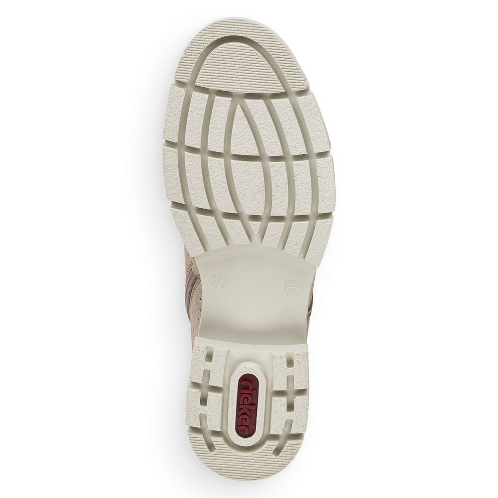 Rieker Damen Schnürstiefel beige