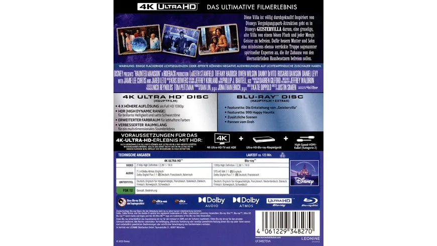 Geistervilla  (4K Ultra HD) (+ Blu-ray)
