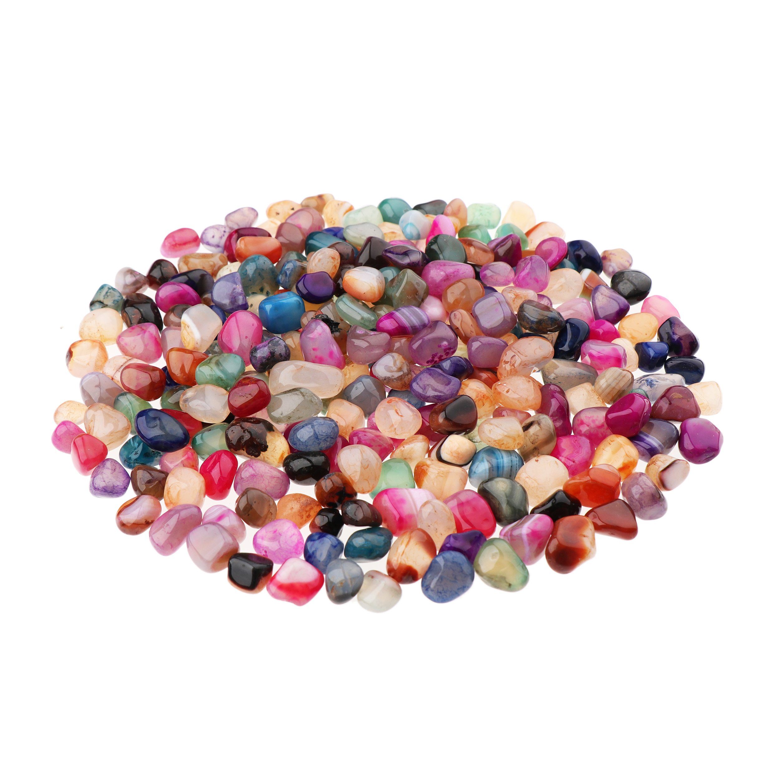 NKlaus Mineralstein 500g Trommelsteine Achat 15 - 20 mm Heilsteine Edelsteine Schmuckstein