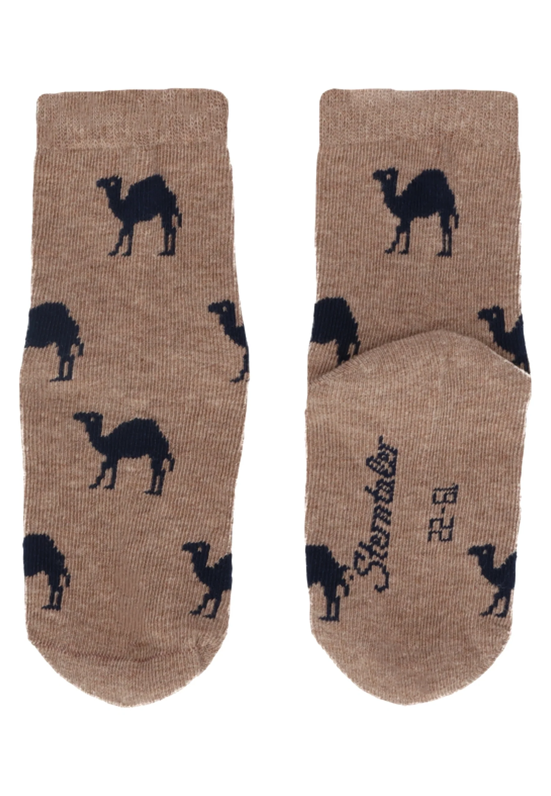 Socken im 3er Pack mit Motiv Camping in versch. Farben