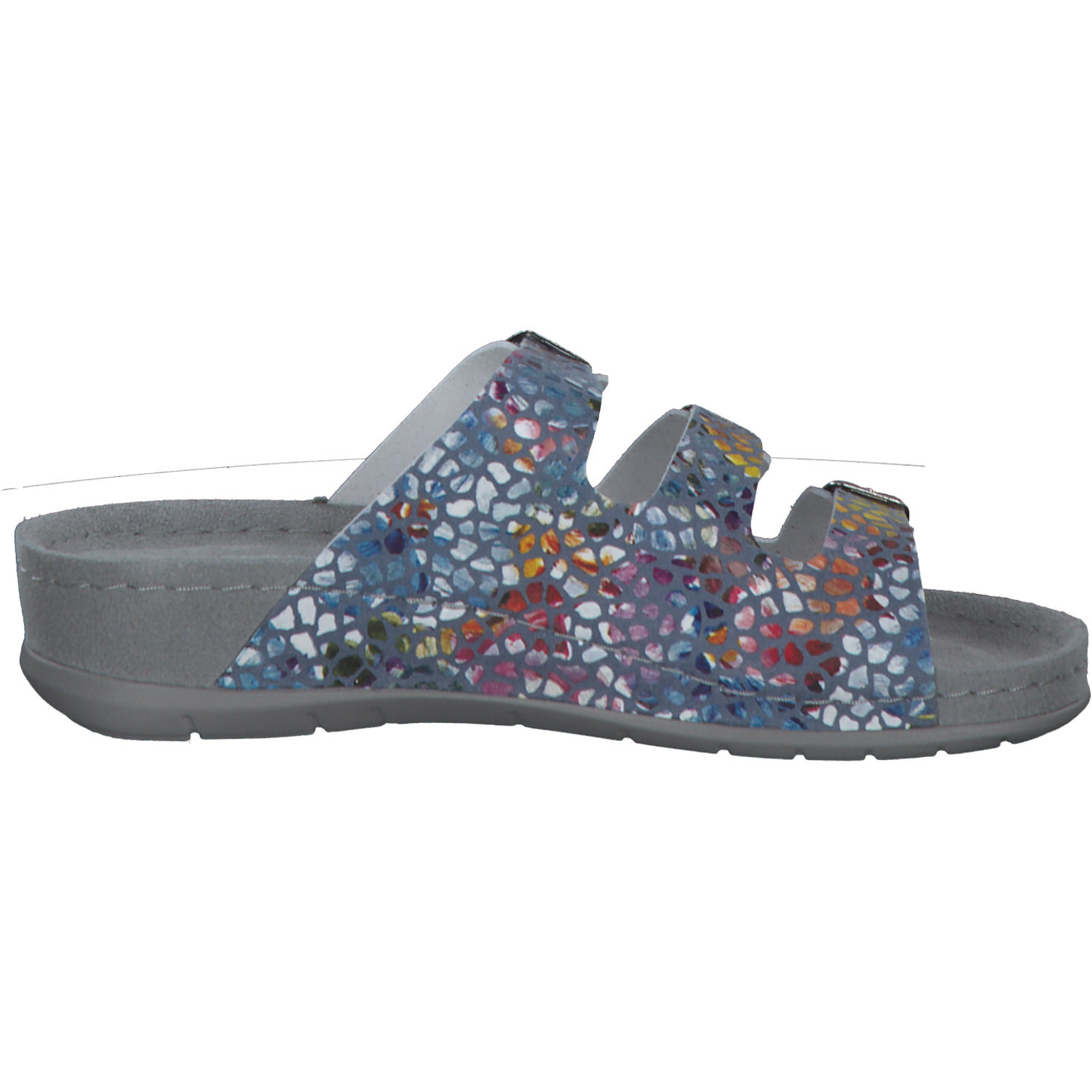 Rohde 5851, Hausschuhe & Pantoffeln, Damen, blau - muster