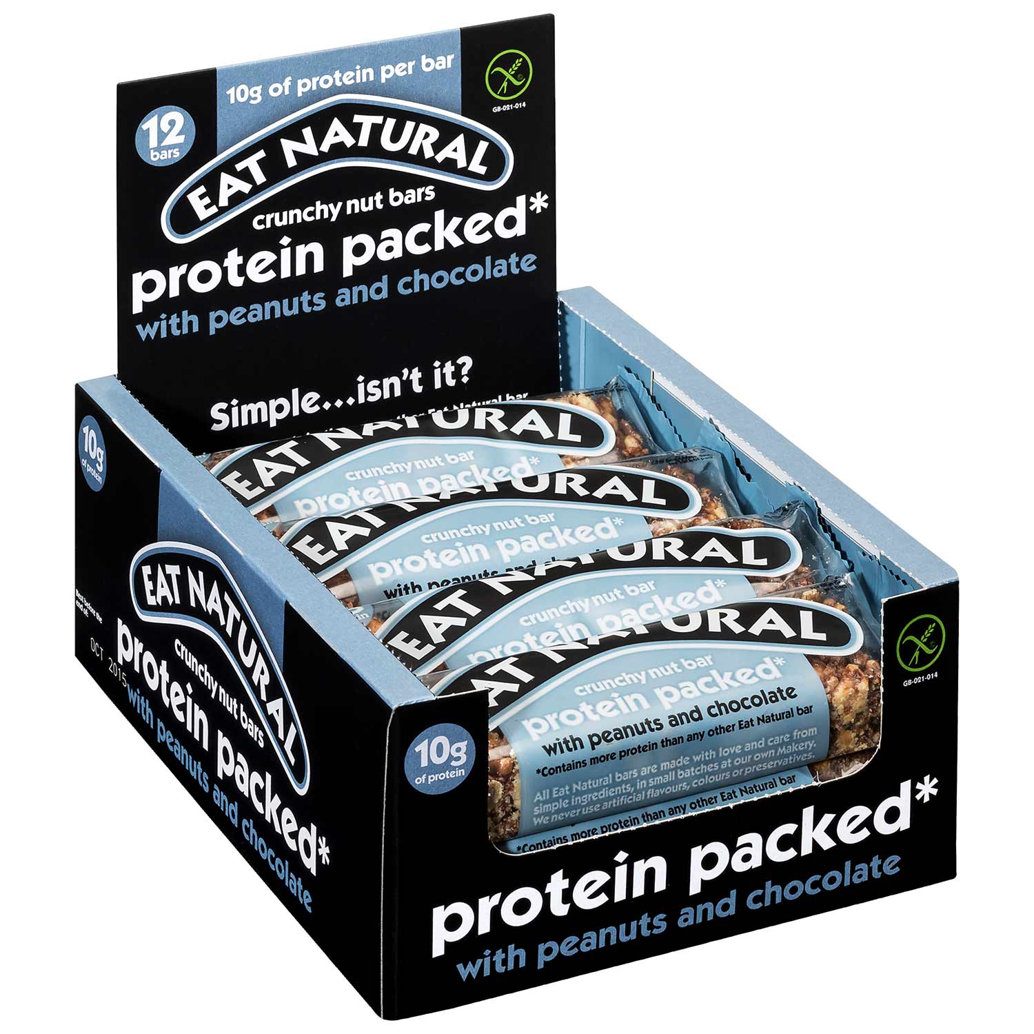 Eat Natural protein packed mit erdnüssen & zartbitterschokolade 45g