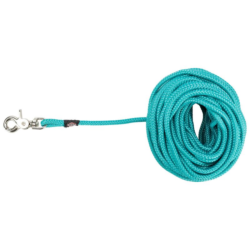 Trixie Schleppleine rund mit Trigger Snap Hook - ozean | bitiba %