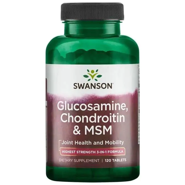 Swanson Glukozamina Chondroityna i MSM Tabletki