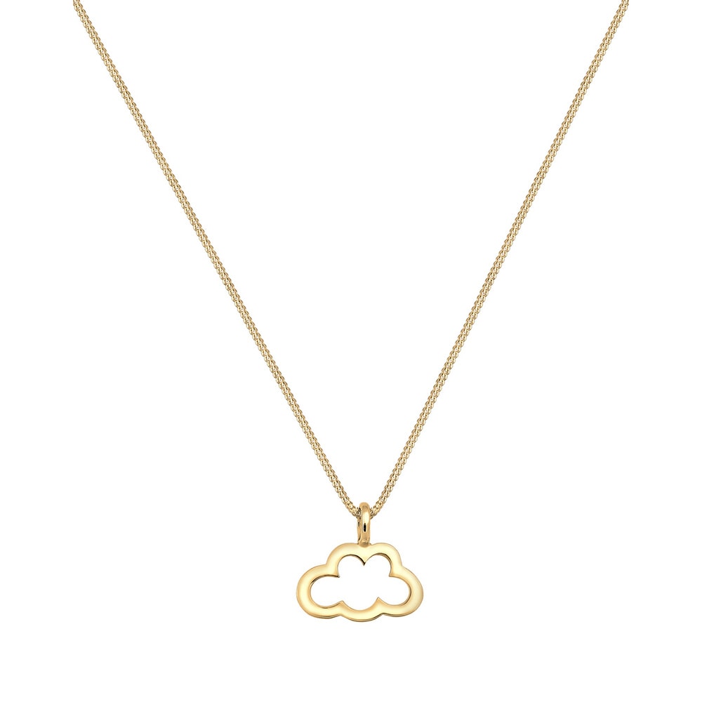 Elli Elli Collier Femme Nuage Découpé - (925/1000) Argent Bijoux