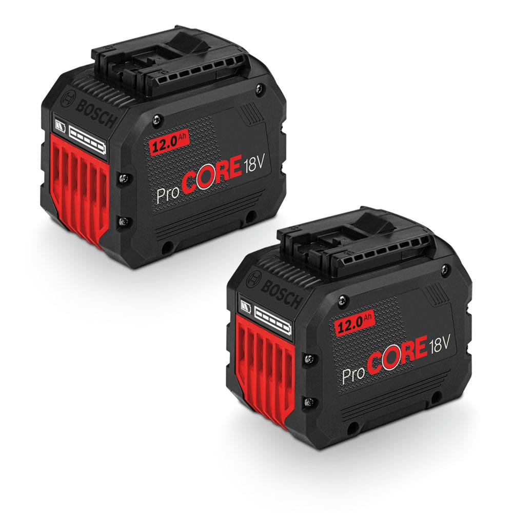 Pacote de baterias de íon de lítio BOSCH ProCORE18V, 2 x 12,0 Ah, 0615990M5L