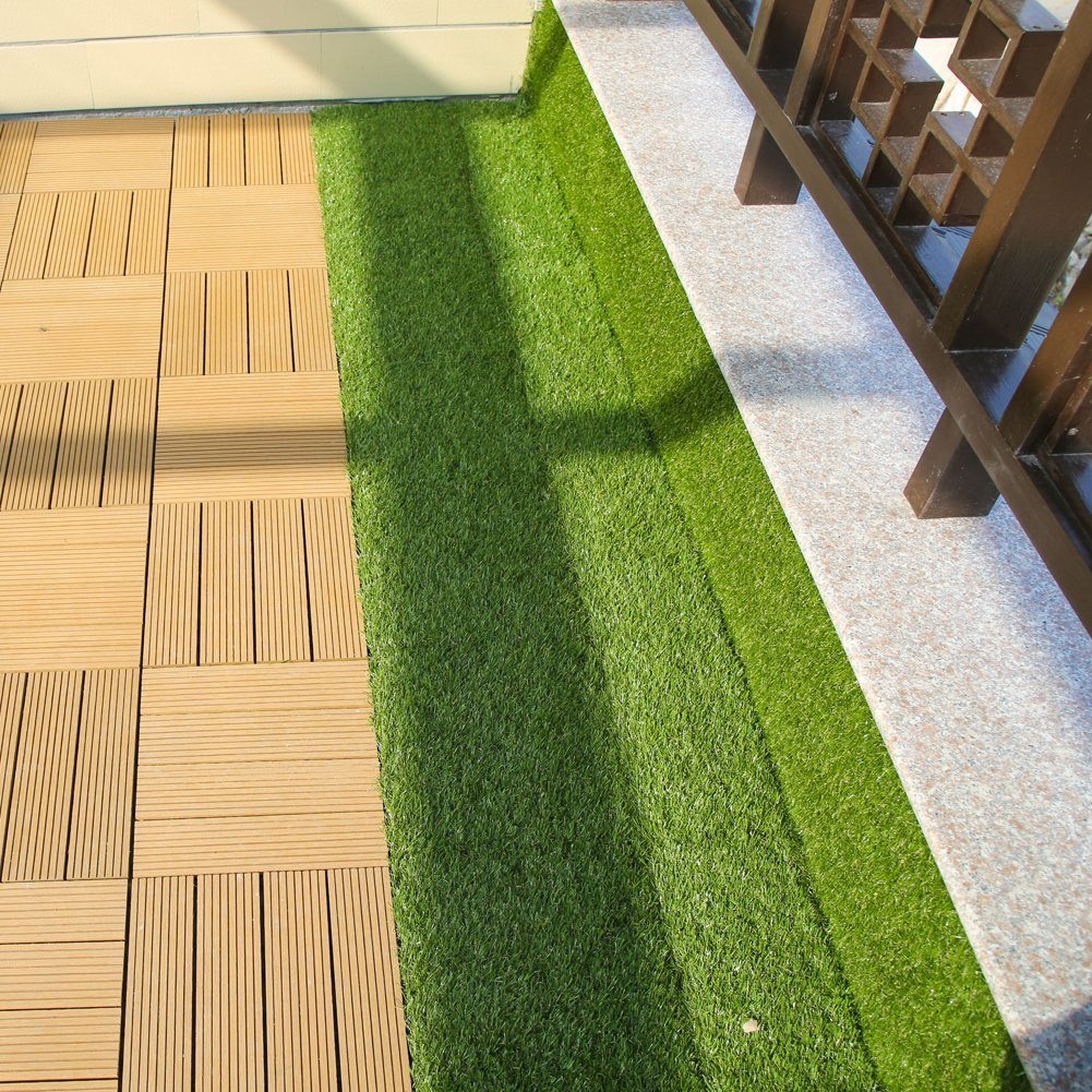 euroharry WPC-Fliesen 1qm 30x30 cm WPC Fliese Terrassen fliesen Klickfliese Holz Balkon