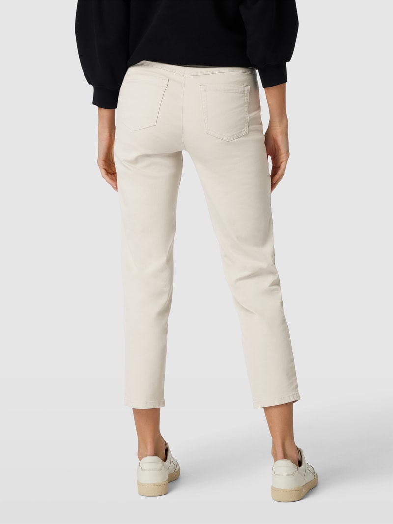 Jeans mit geradem Schnitt in sand