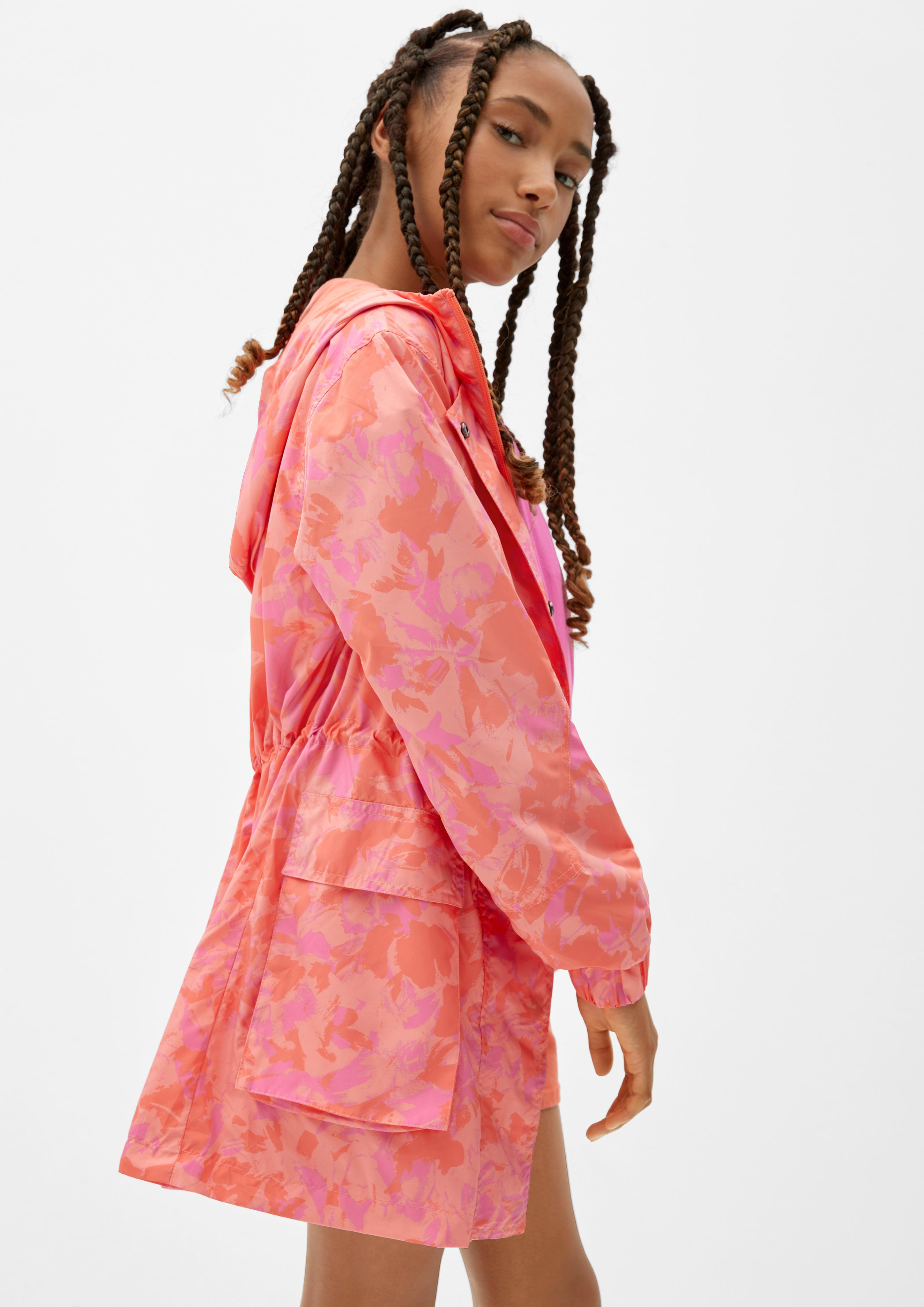 Kapuzenjacke mit Allover-Print  2124993-20A1