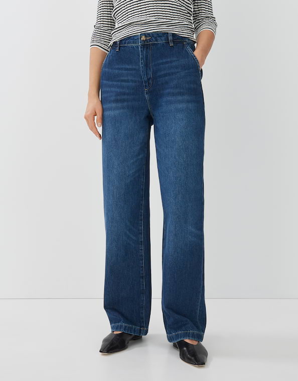 Wide Leg Jeans Celen dynamic blue