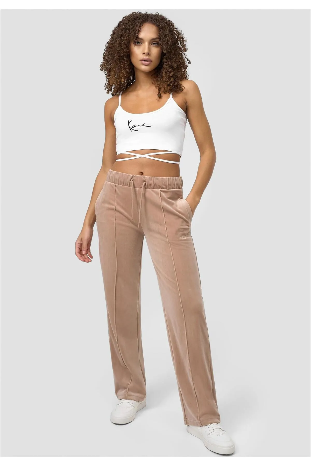 KARL KANI  Damen KW213-066-1 Small Signature Velvet Jogginghose