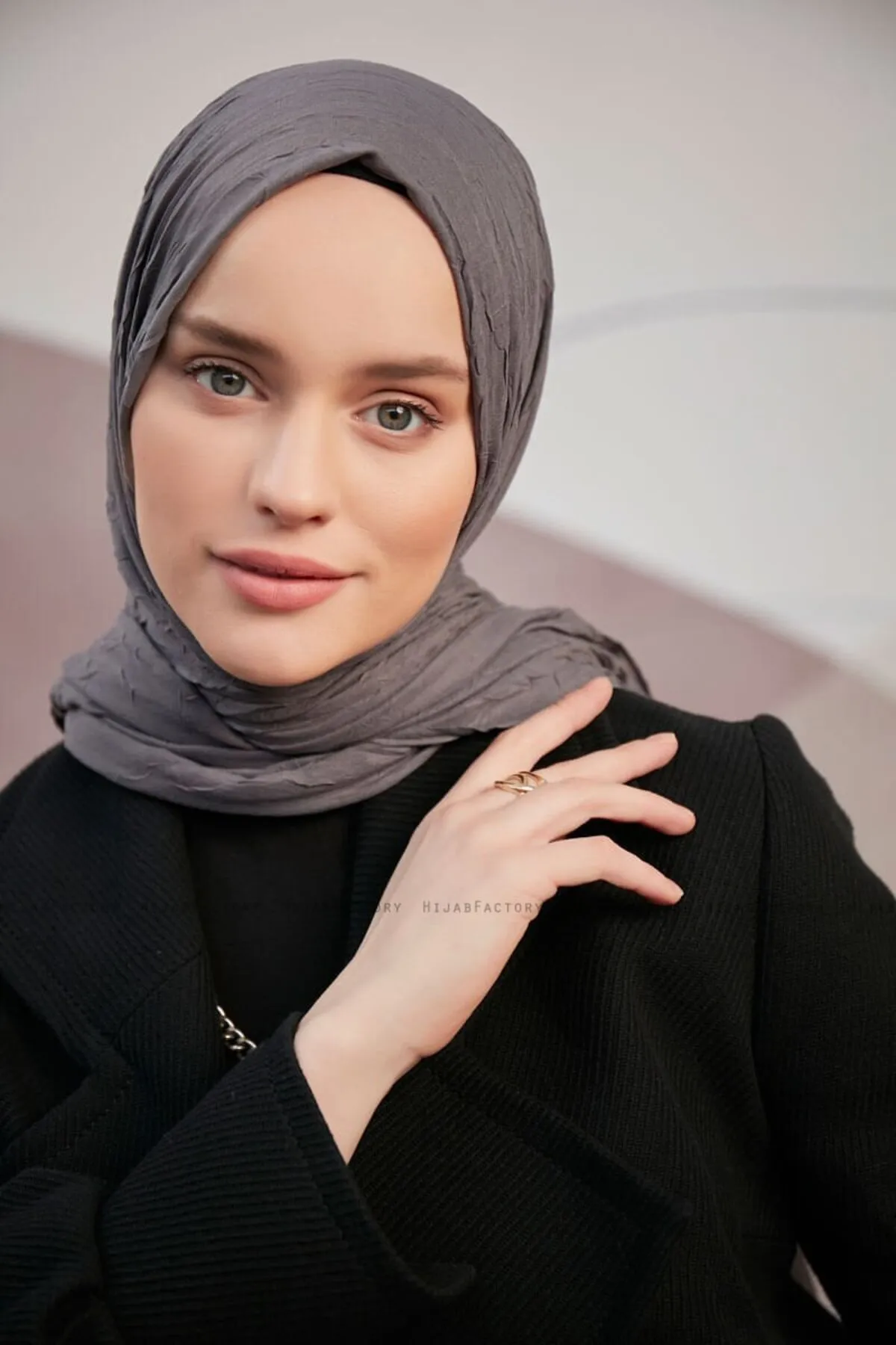 SOYTEMİZ  Hijab-Damenschal aus Bio-Bambus, geräuchert