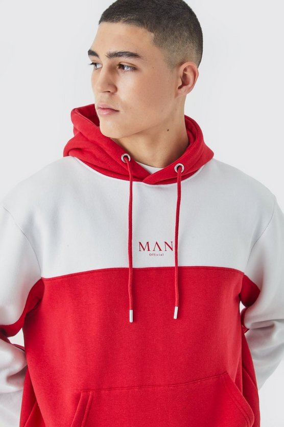 Man Official Colorblock Trainingsanzug mit Kapuze